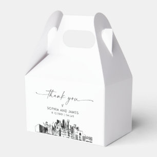 Dallas Wedding Personalised Favour Box