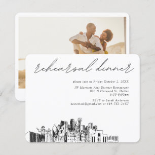 Dallas Wedding Rehearsal Invitation Enclosure Card