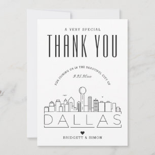 Dallas Wedding   Thank You + Photo Card