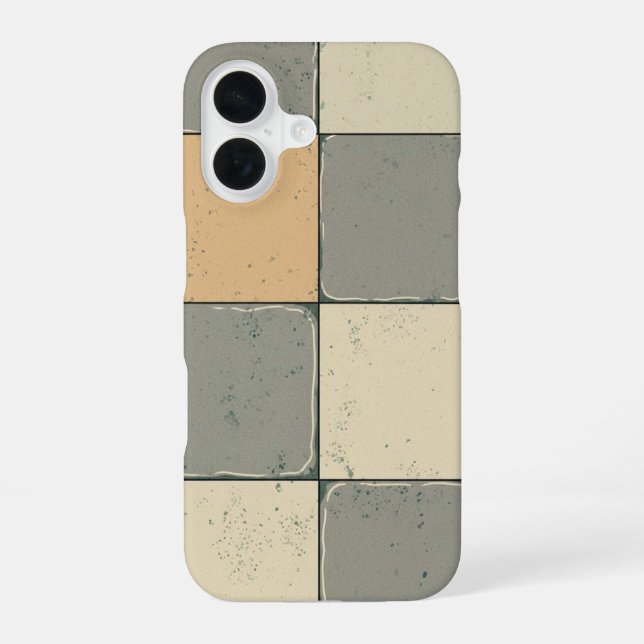 Dalle de Trottoir d'Angle Rétro iPhone 16 Case (Back)