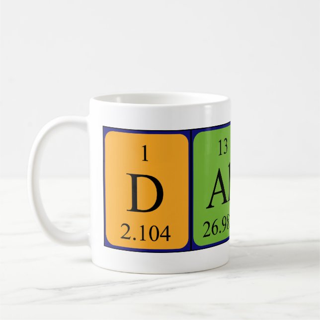 Dallin periodic table name mug (Left)