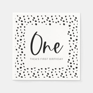 Dalmatian 1st Birthday Napkin