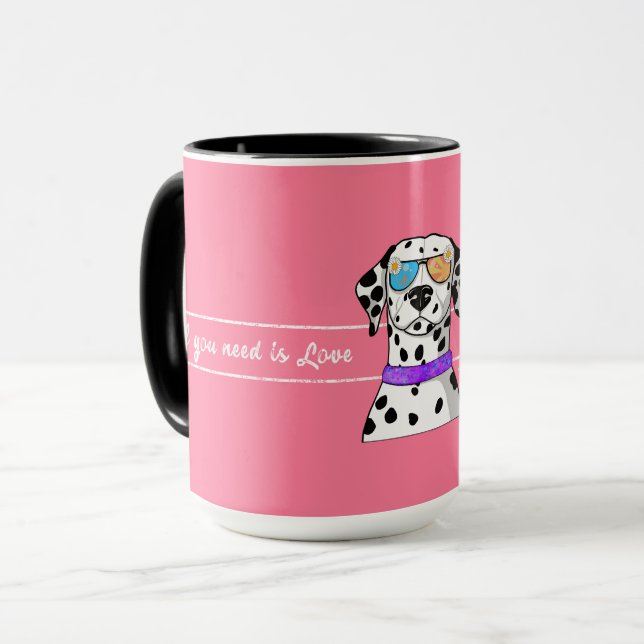 Dalmatian all you need is Love Mug (Front Left)