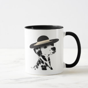 Dalmatian and Brimmed Black Hat Mug