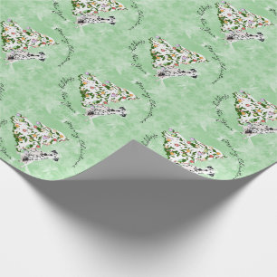 Dalmatian and Christmas Tree Wrapping Paper