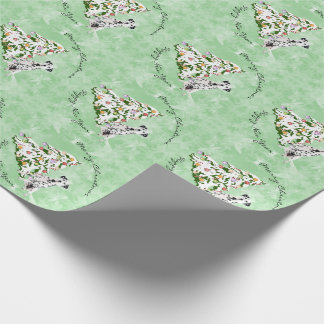 Dalmatian and Christmas Tree Wrapping Paper