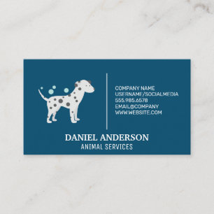 Dalmatian and Soap Bubbles Business Card