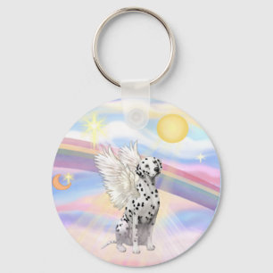 Dalmatian Angel Key Ring
