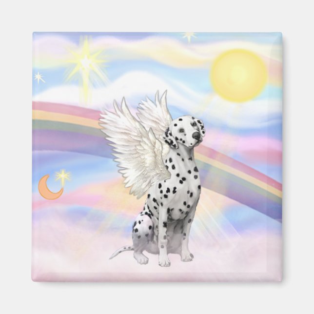 Dalmatian Angel Magnet (Front)