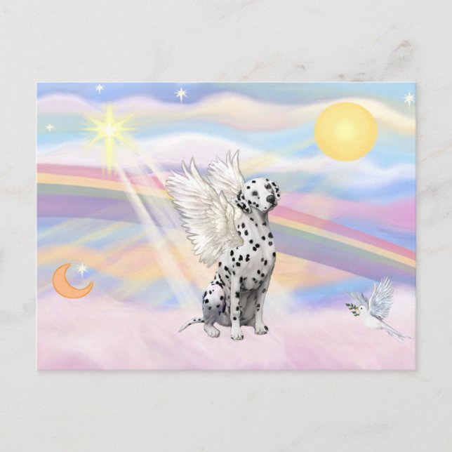 Dalmatian Angel Postcard (Front)