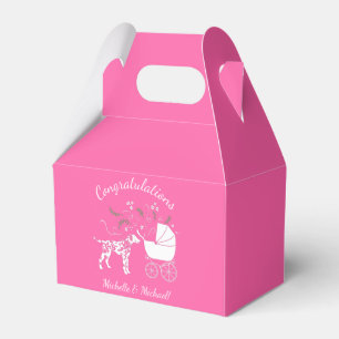 Dalmatian Baby Shower Puppy Dog Favour Box