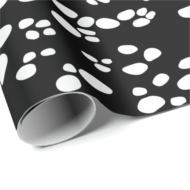 Dalmatian | Back & White Wrapping Paper (Roll Corner)
