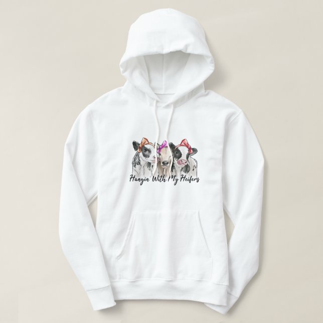 Dalmatian Best Dog Mum Valentines Day Funny Puppy  Hoodie (Design Front)