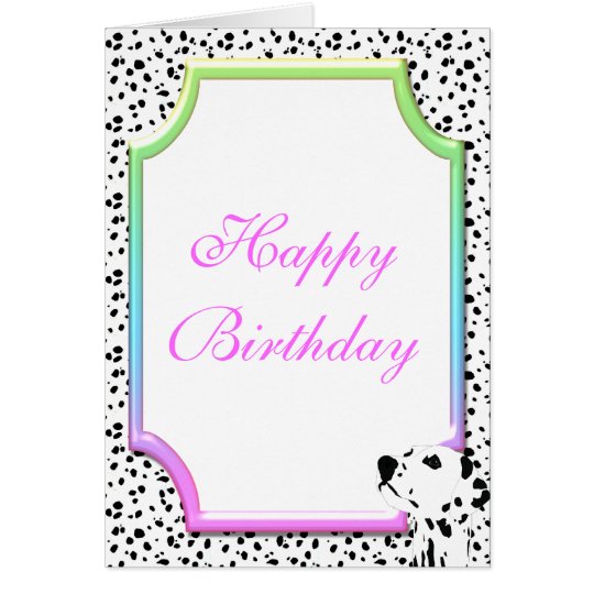 Dalmatian Birthday Card