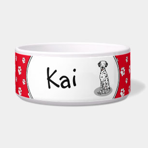 Dalmatian (black 1) Cute Dog Bowl
