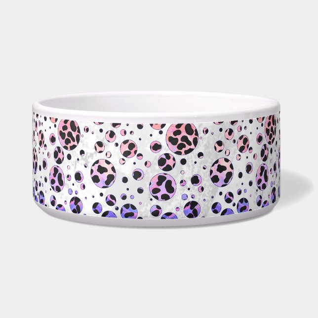 Dalmatian Black and Pink Polka Dot Print (Right)