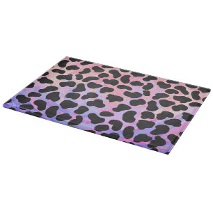 Dalmatian Black and Pink Print Cutting Board
