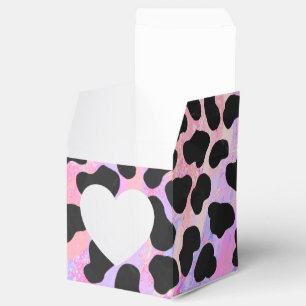 Dalmatian Black and Pink Print Favour Box