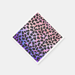 Dalmatian Black and Pink Print Napkin