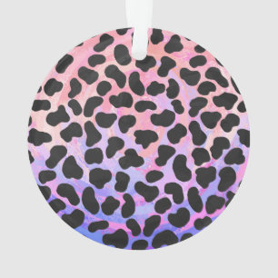 Dalmatian Black and Pink Print Ornament