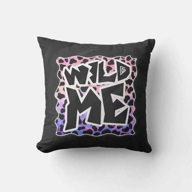Dalmatian Black and Pink Wild Me Cushion (Front)