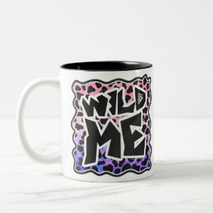 Dalmatian Black and Pink Wild Me Two-Tone Coffee Mug