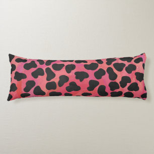 Dalmatian Black and Red Print Body Cushion
