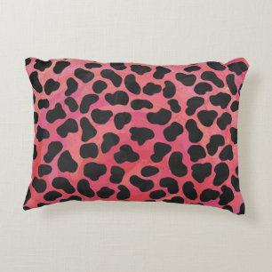 Dalmatian Black and Red Print Decorative Cushion
