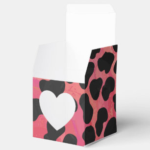 Dalmatian Black and Red Print Favour Box