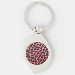 Dalmatian Black and Red Print Key Ring
