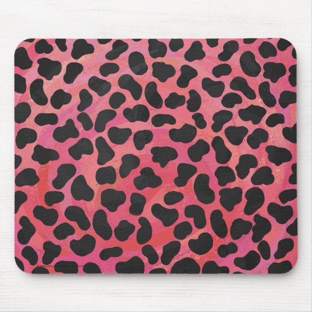 Dalmatian Black and Red Print Mouse Mat (Front)