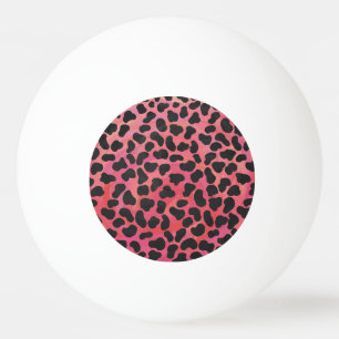 Dalmatian Black and Red Print Ping Pong Ball