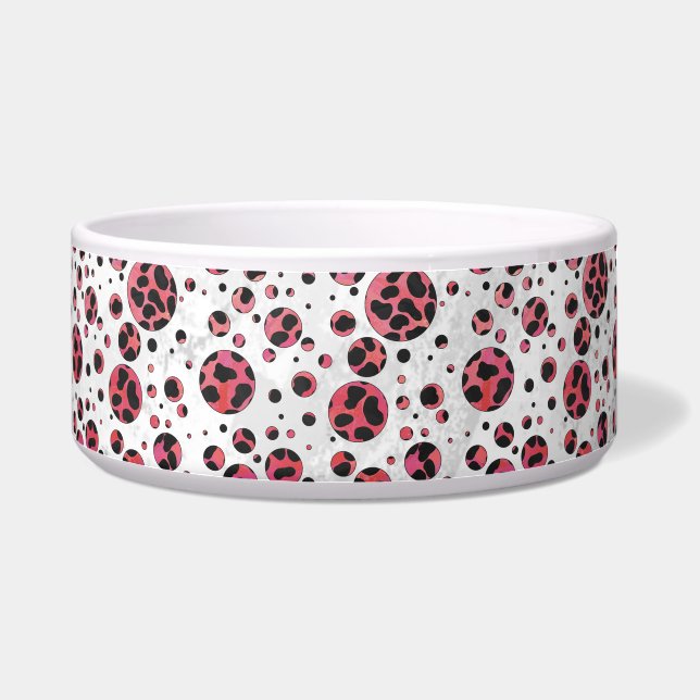 Dalmatian Black and Red with Polka Dots (Right)