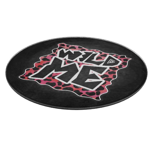 Dalmatian Black and Red with Wild Me Cutting Board (Corner)