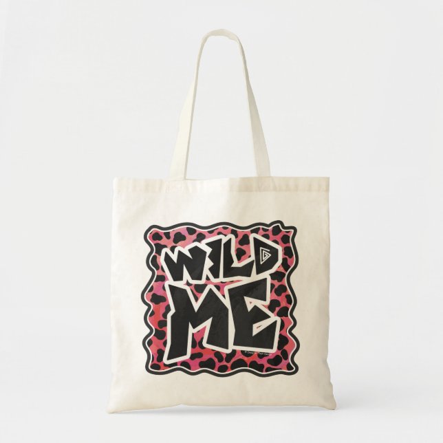 Dalmatian Black and Red with Wild Me Tote Bag (Front)
