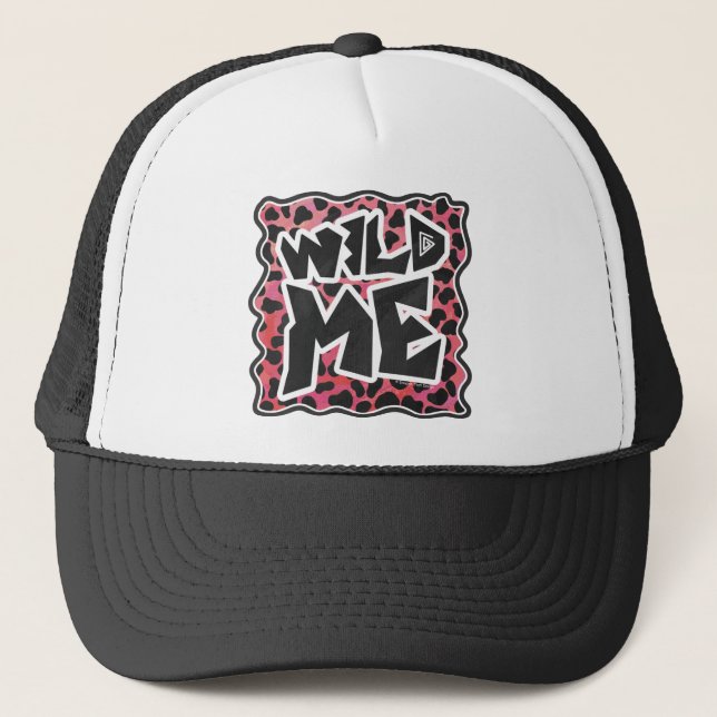 Dalmatian Black and Red with Wild Me Trucker Hat (Front)