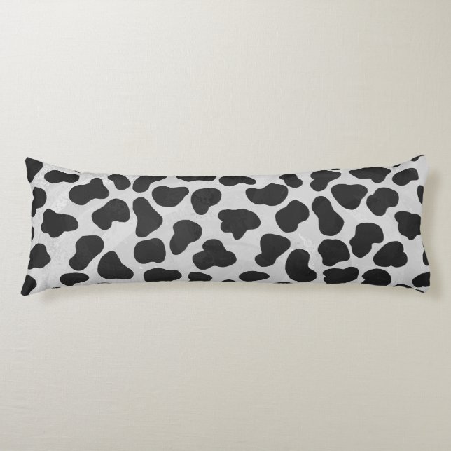 Dalmatian Black and White Print Body Cushion (Front)