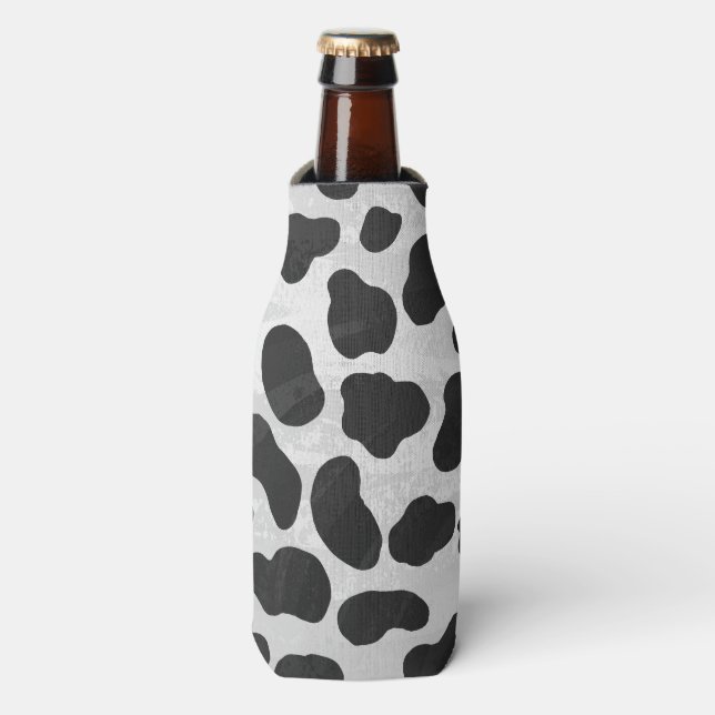 Dalmatian Black and White Print Bottle Cooler (Bottle Front)