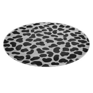Dalmatian Black and White Print Cutting Board