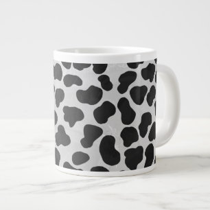 Dalmatian Black and White Print Large Coffee Mug