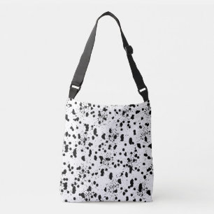 Dalmatian Black and White Spots Crossbody Bag