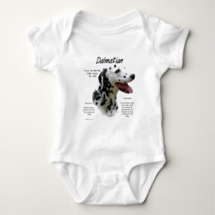 Dalmatian (blk) History Design Baby Bodysuit