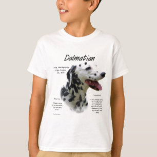 Dalmatian (blk) History Design T-Shirt