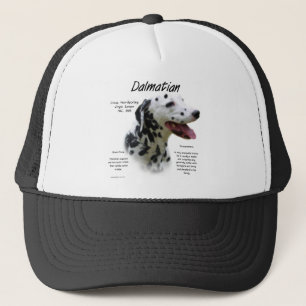Dalmatian (blk) History Design Trucker Hat
