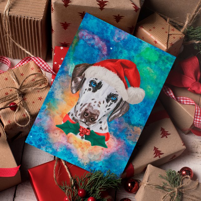 Dalmatian Breed Dog Christmas Holiday Postcard (Creator Uploaded)