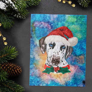 Dalmatian Breed Dog Christmas Jigsaw Puzzle