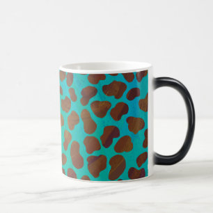 Dalmatian Brown and Teal Print Magic Mug