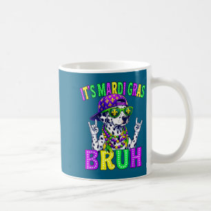 Dalmatian bruh mardi gras boys girls kids carnival coffee mug