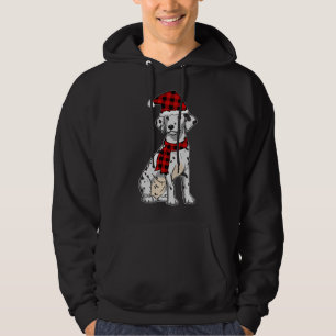 Dalmatian Buffalo Plaid Dalmation Dog Lover Christ Hoodie