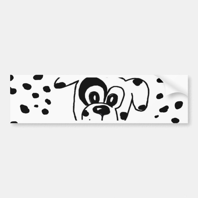 Dalmatian Bumper Sticker (Front)